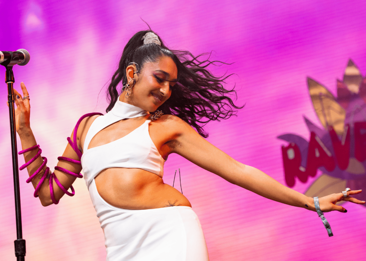 Raveena: The first Indian woman to perform solo at Coachella Raveena performs at Coachella.