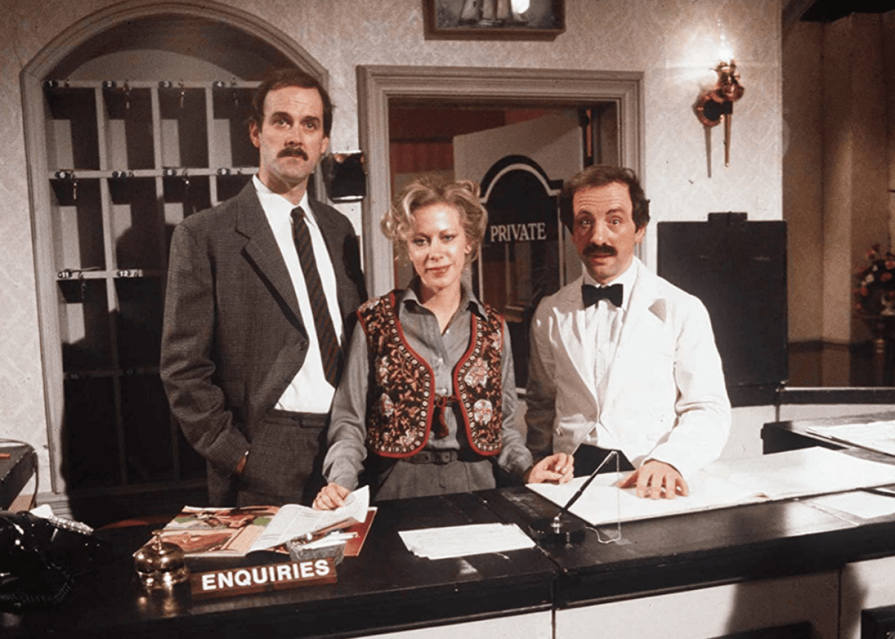The cast of Fawlty Towers