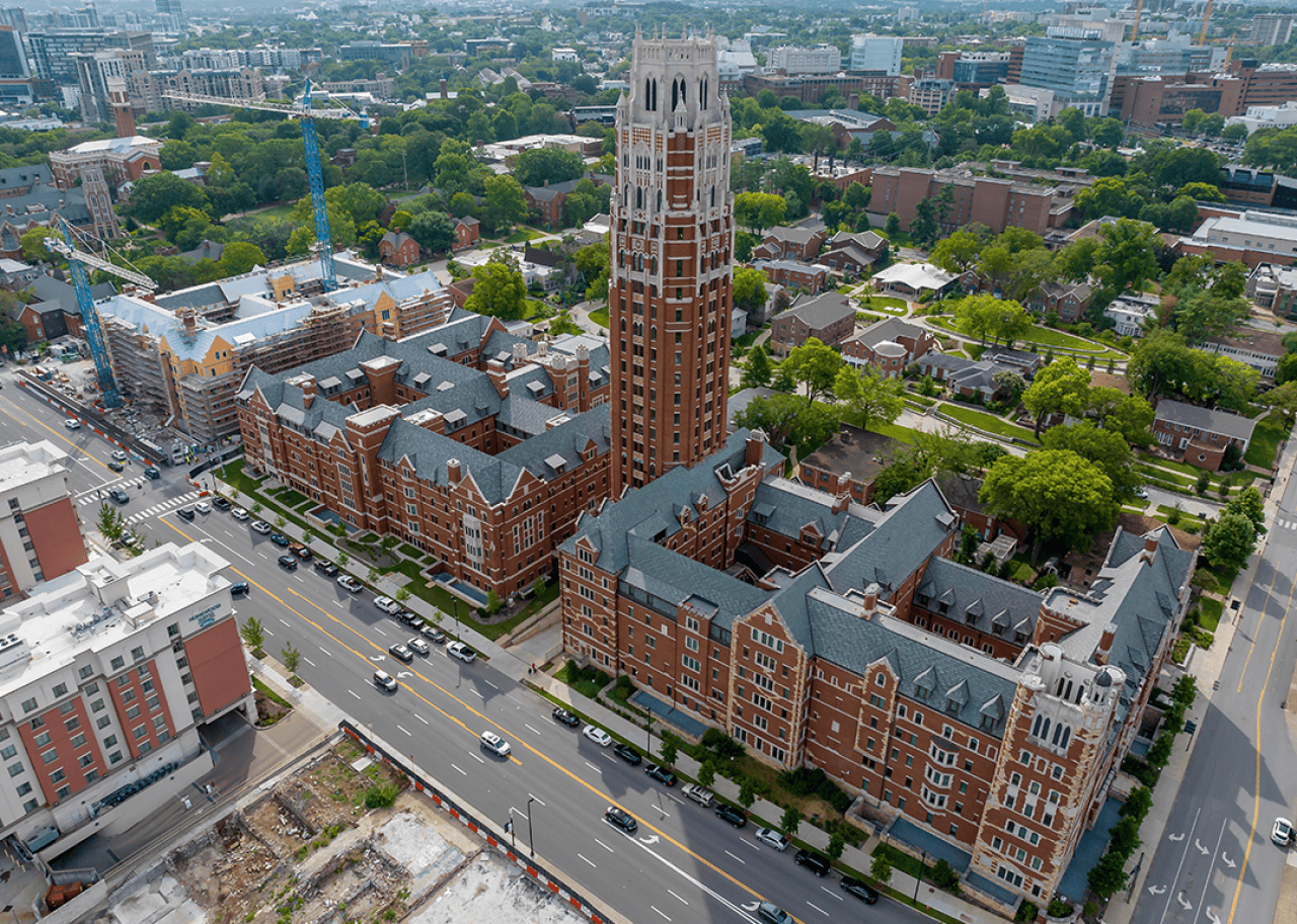 #2. Vanderbilt University Aerial view of Vanderbilt University in Nashville.