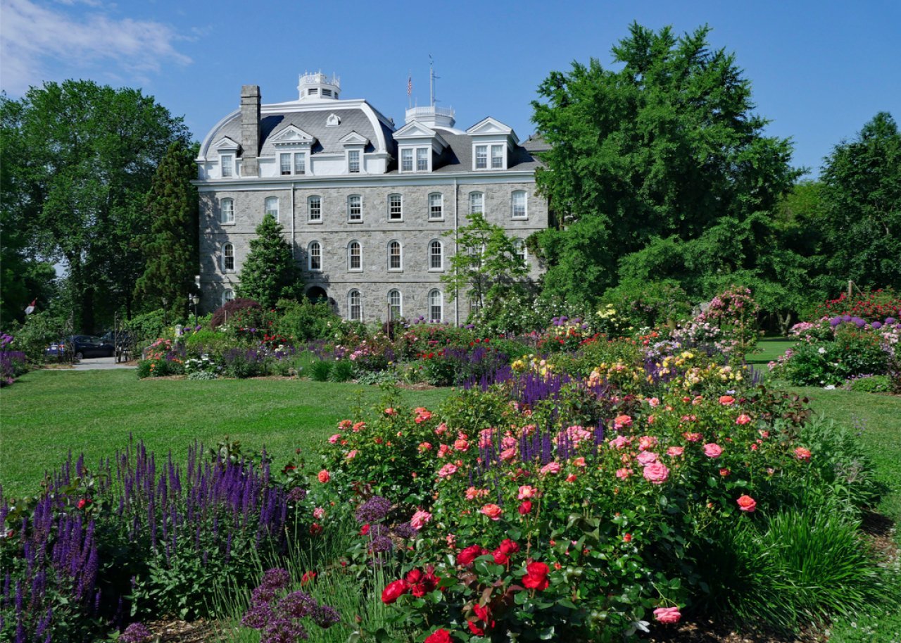 Historic buildings on Swathmore campus.