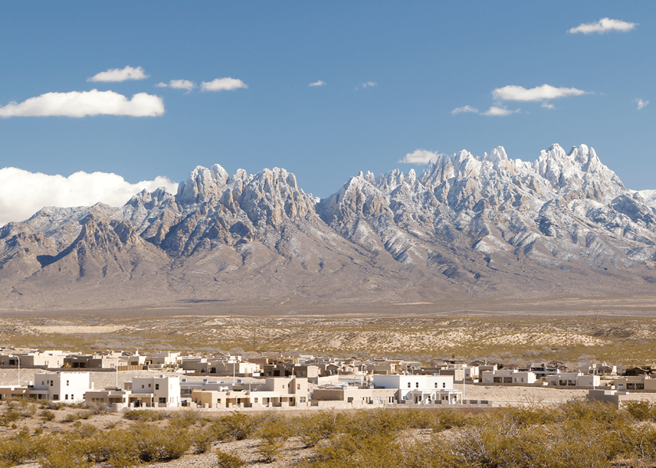 Las Cruces and the Organ Mountains.