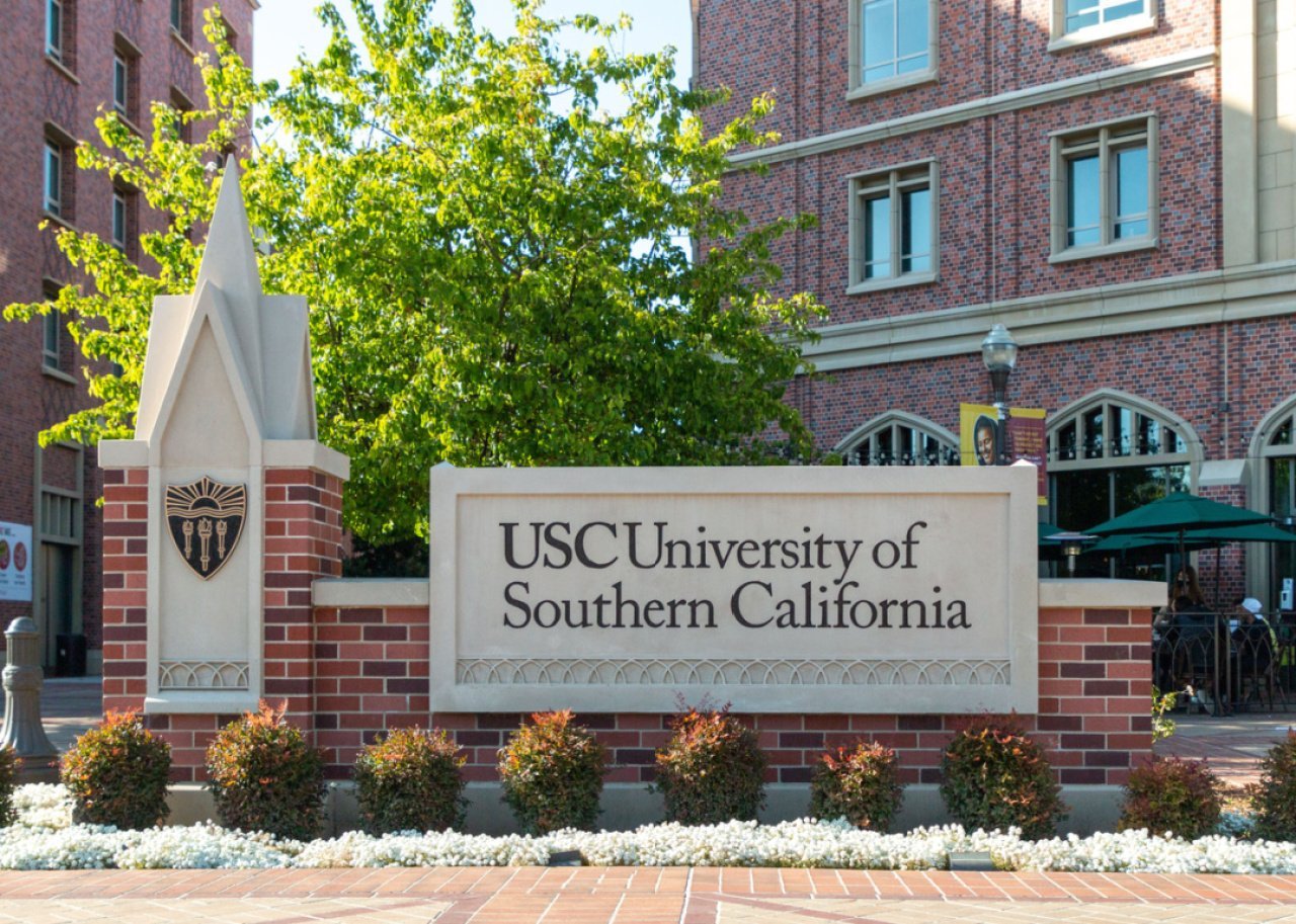 #11. University of Southern California USC sign at the Village.