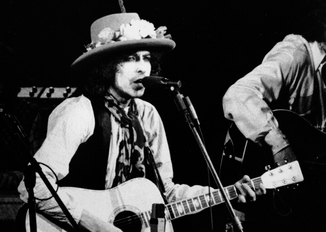 Bob Dylan performs at 