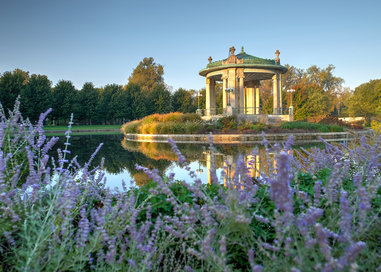 Forest Park bandstand in St. Louis.