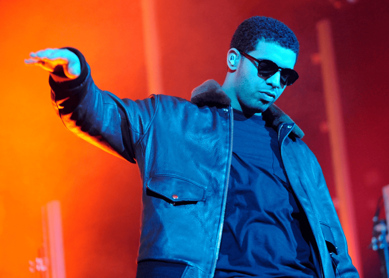 YOLO Drake performing.