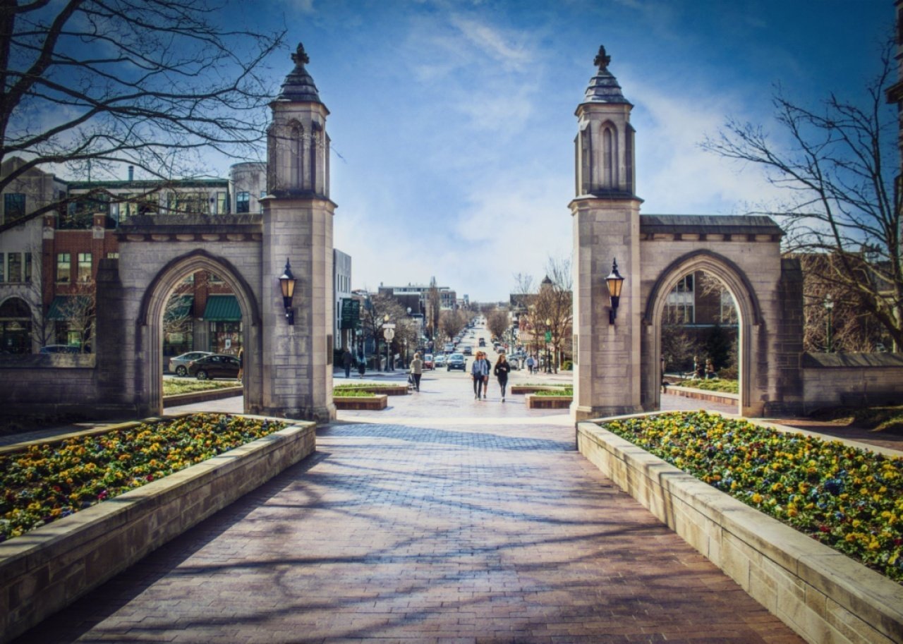#19. Indiana University - Bloomington Gates at the entrance of Indiana University.