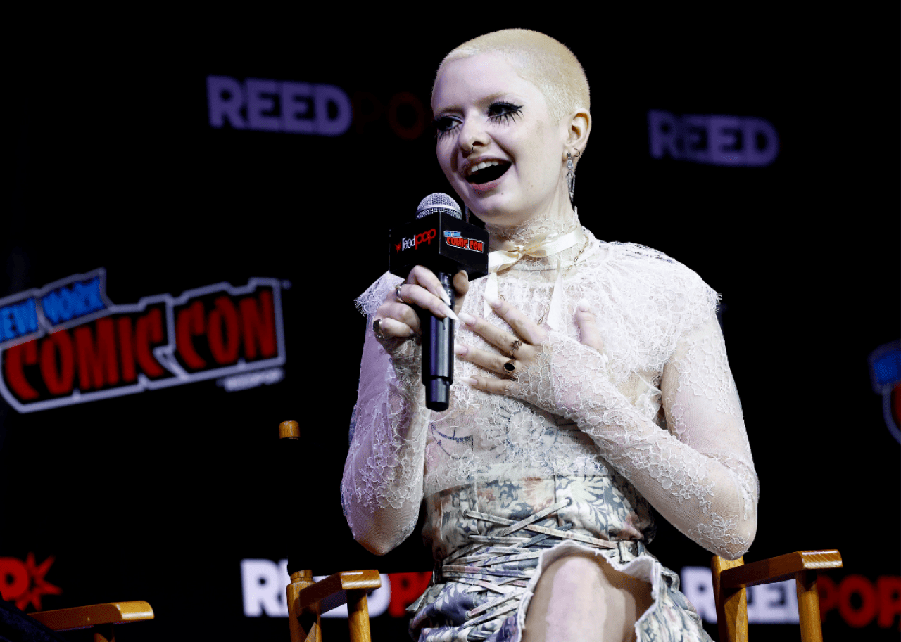 Lachlan Watson speaks onstage at New York Comic Con 2022/