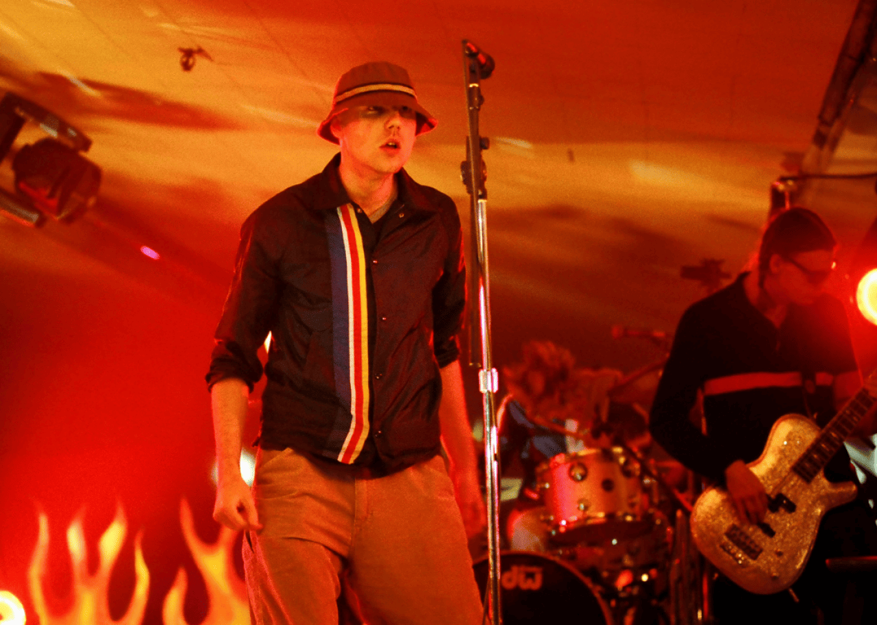 Frenemy New Radicals on stage.