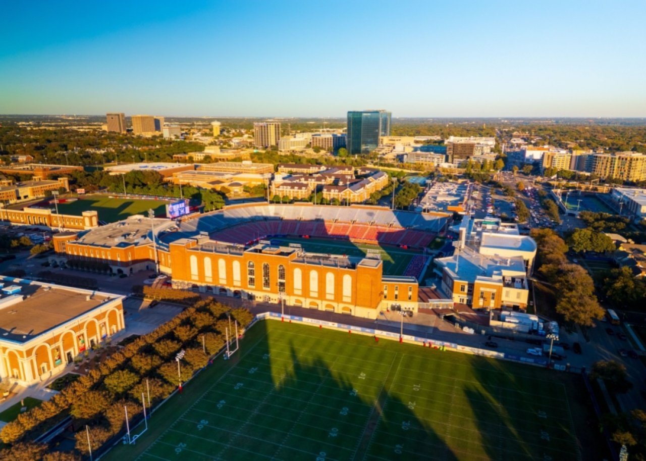 #32. Southern Methodist University An aerial view of SMU.