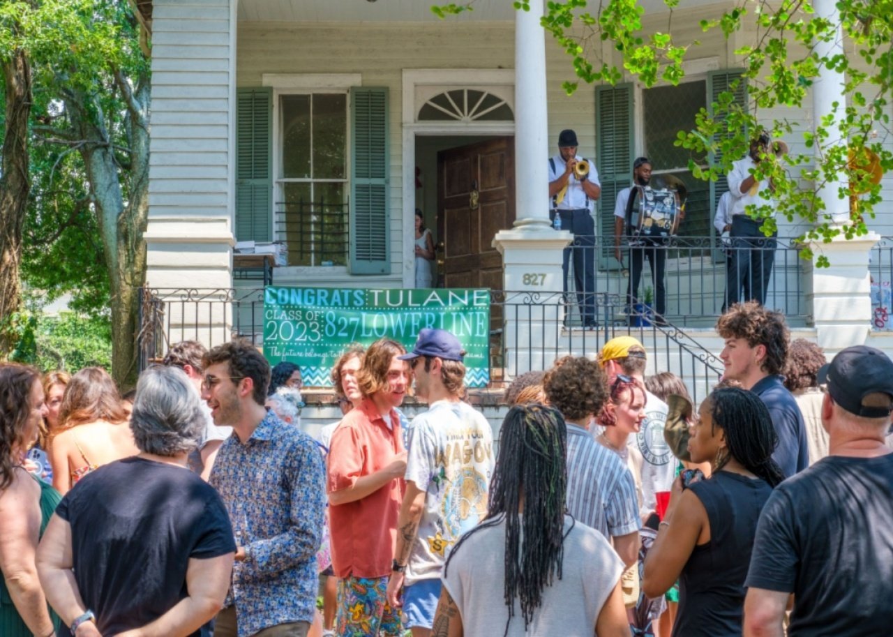 #3. Tulane University Students celebrate graduation.