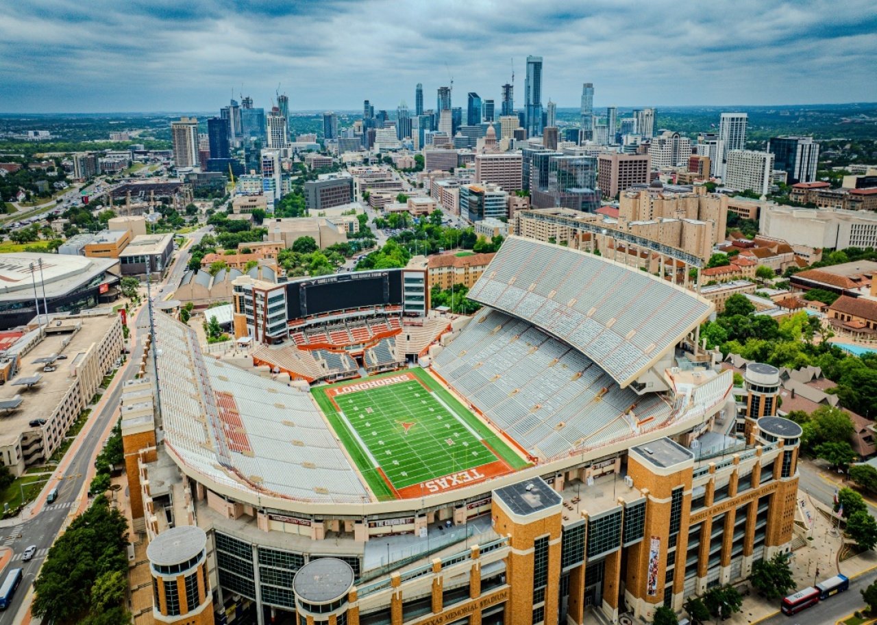 #33. University of Texas - Austin University of Texas Austin football stadium.
