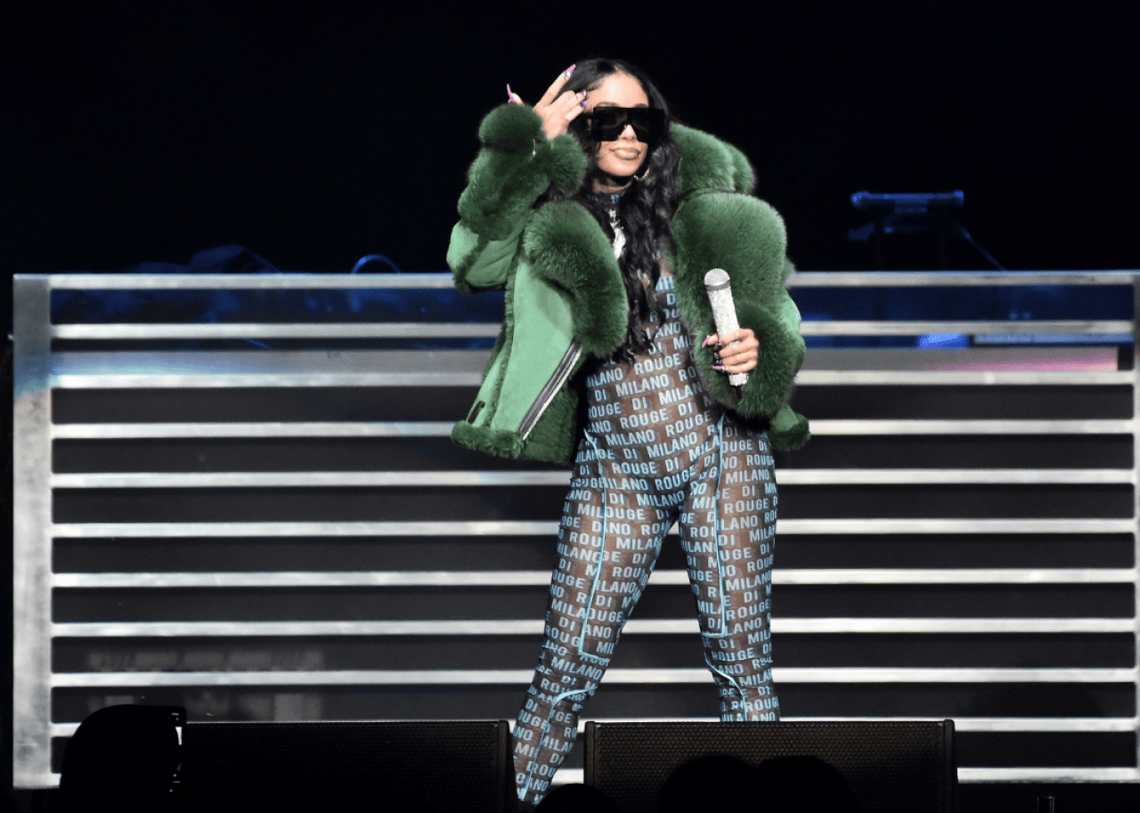 Saweetie performing at Power 105.1's Powerhouse 2019 concert at Prudential Center on October 26, 2019, in Newark, New Jersey.