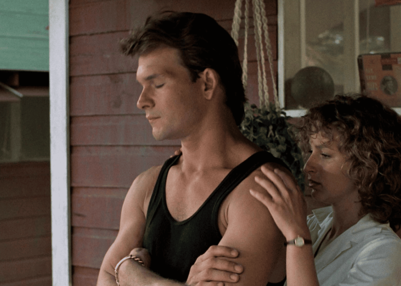 Jennifer Grey and Patrick Swayze in Dirty Dancing.