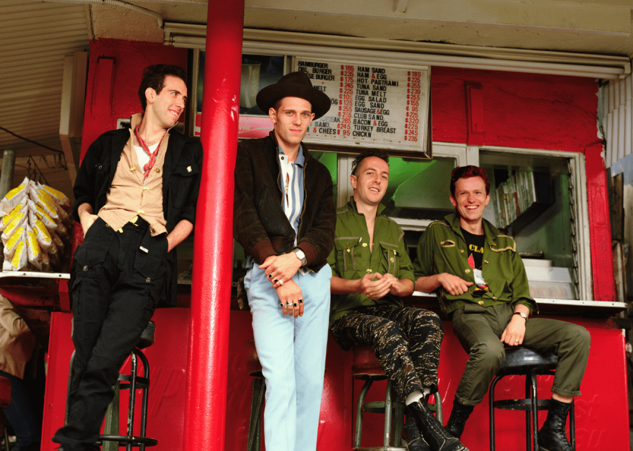 A portrait of The Clash in 1982.