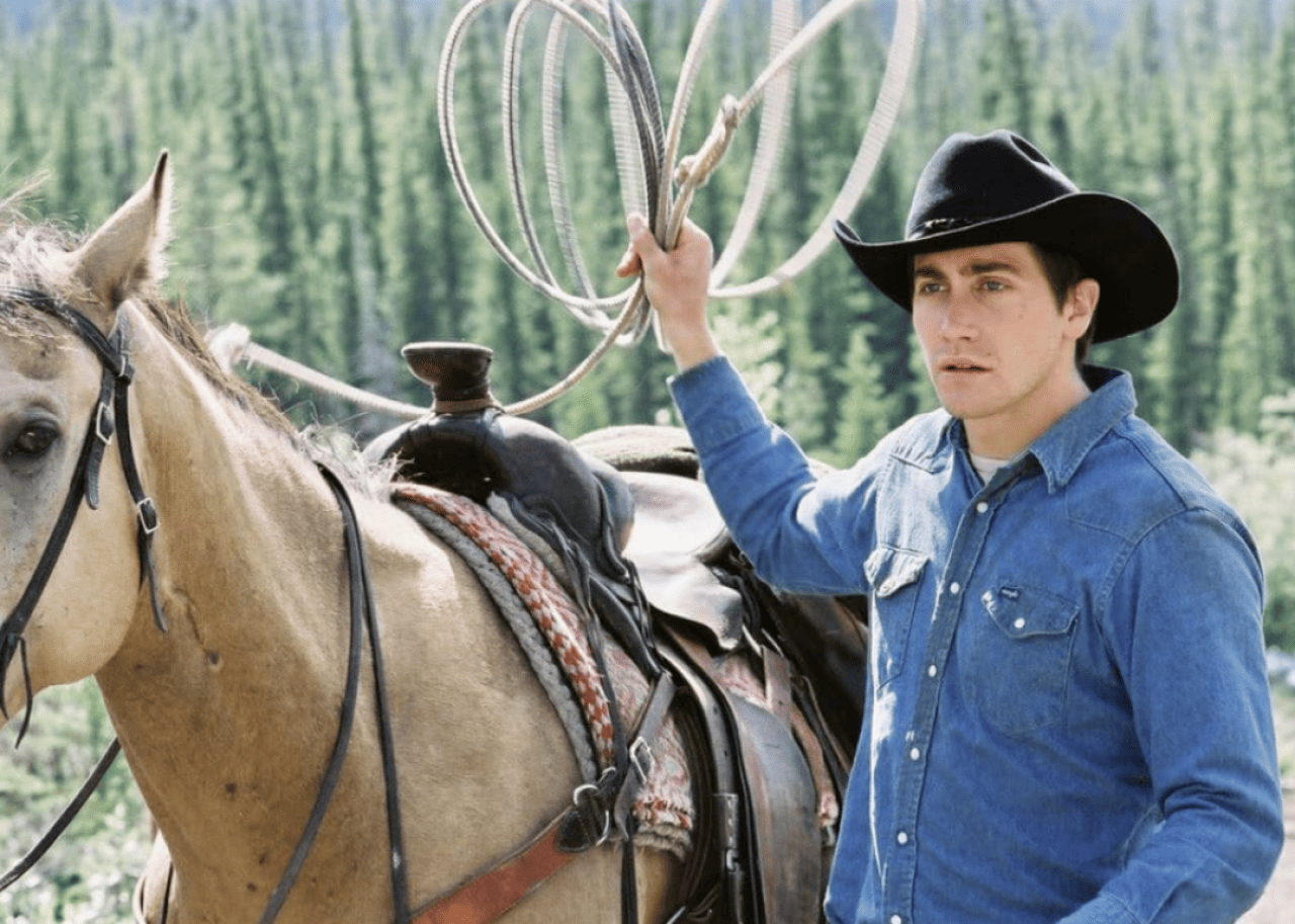 Jake Gyllenhaal in Brokeback Mountain.