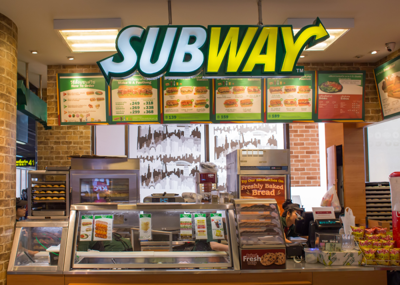 Subway sandwich shop.