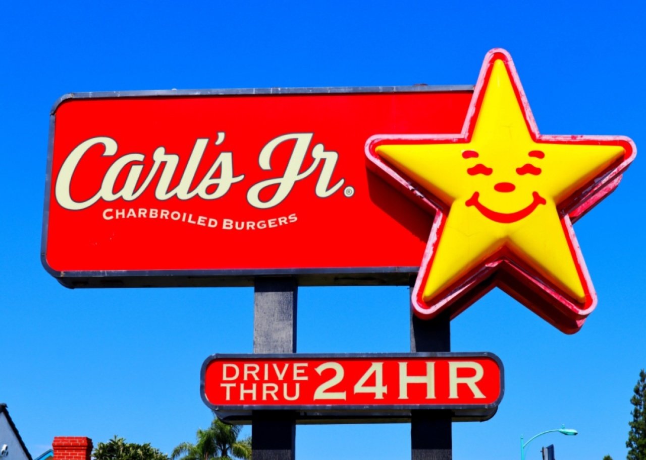 Carl's Jr: El Diablo, Double Carl's Jr sign.
