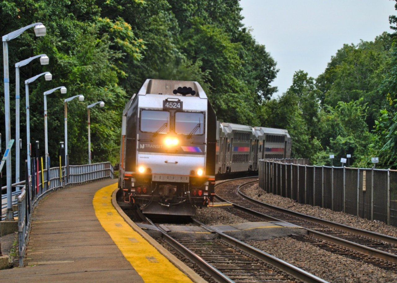 New Jersey train transit station.