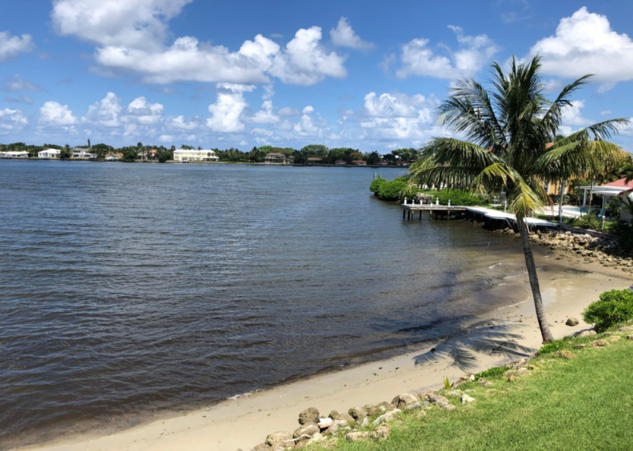 Beachfront homes.