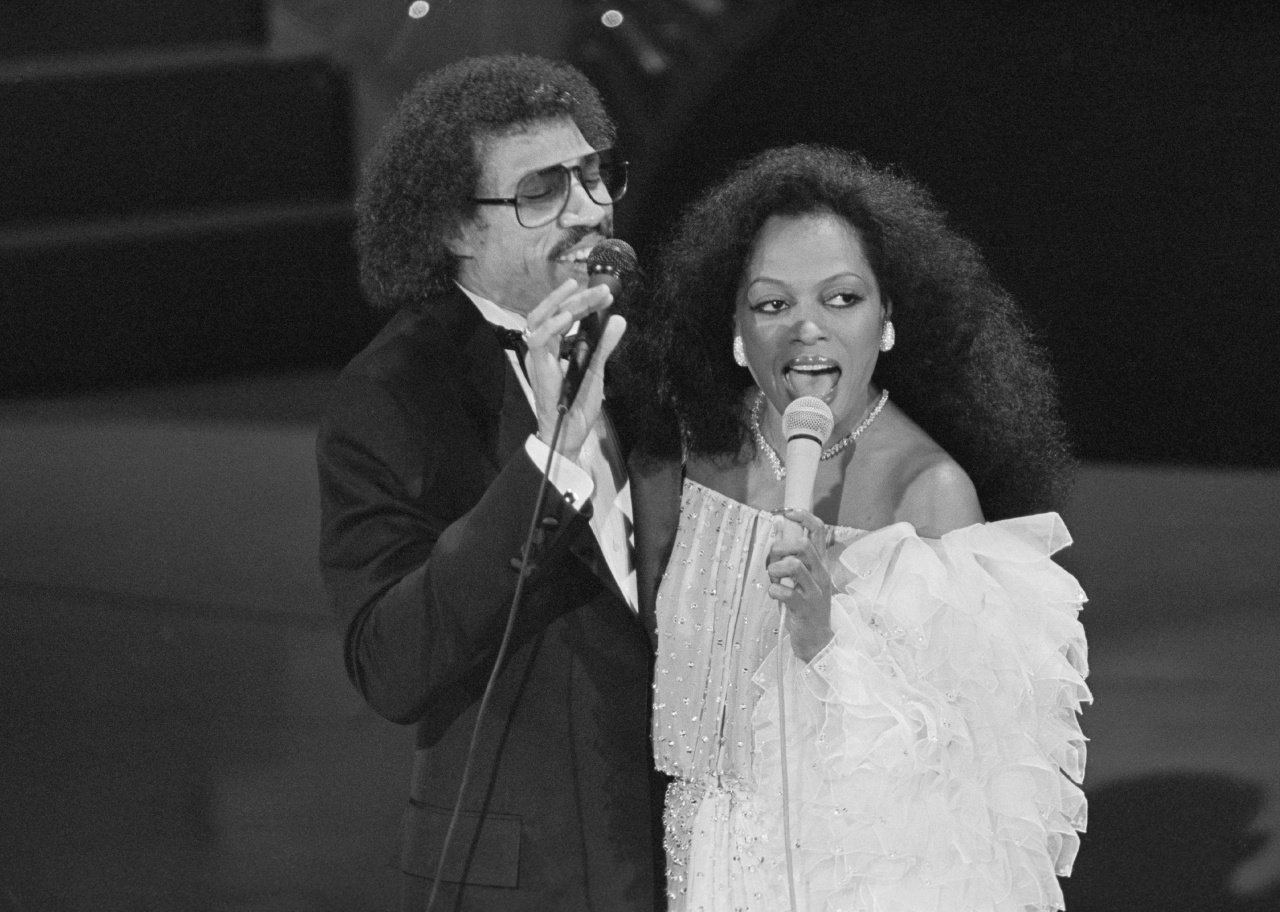 Diana Ross and Lionel Richie. - 