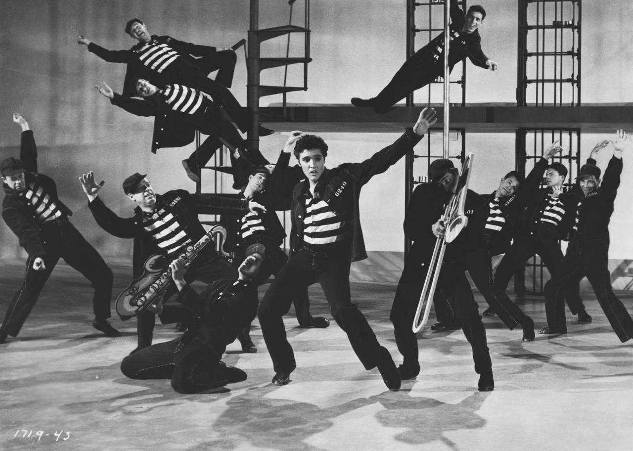 Elvis Presley in Jailhouse Rock.
