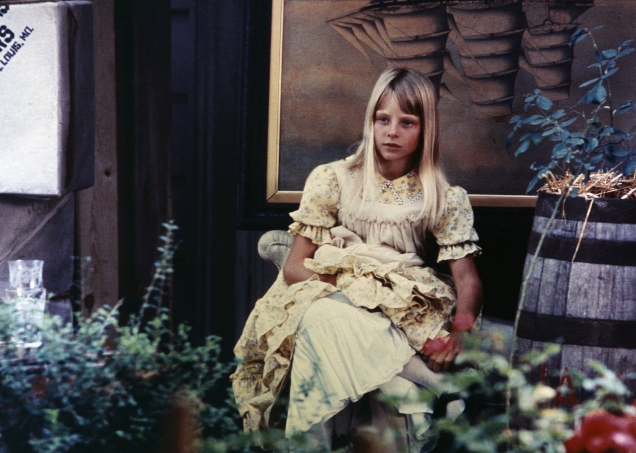 Jodie Foster on the set of 