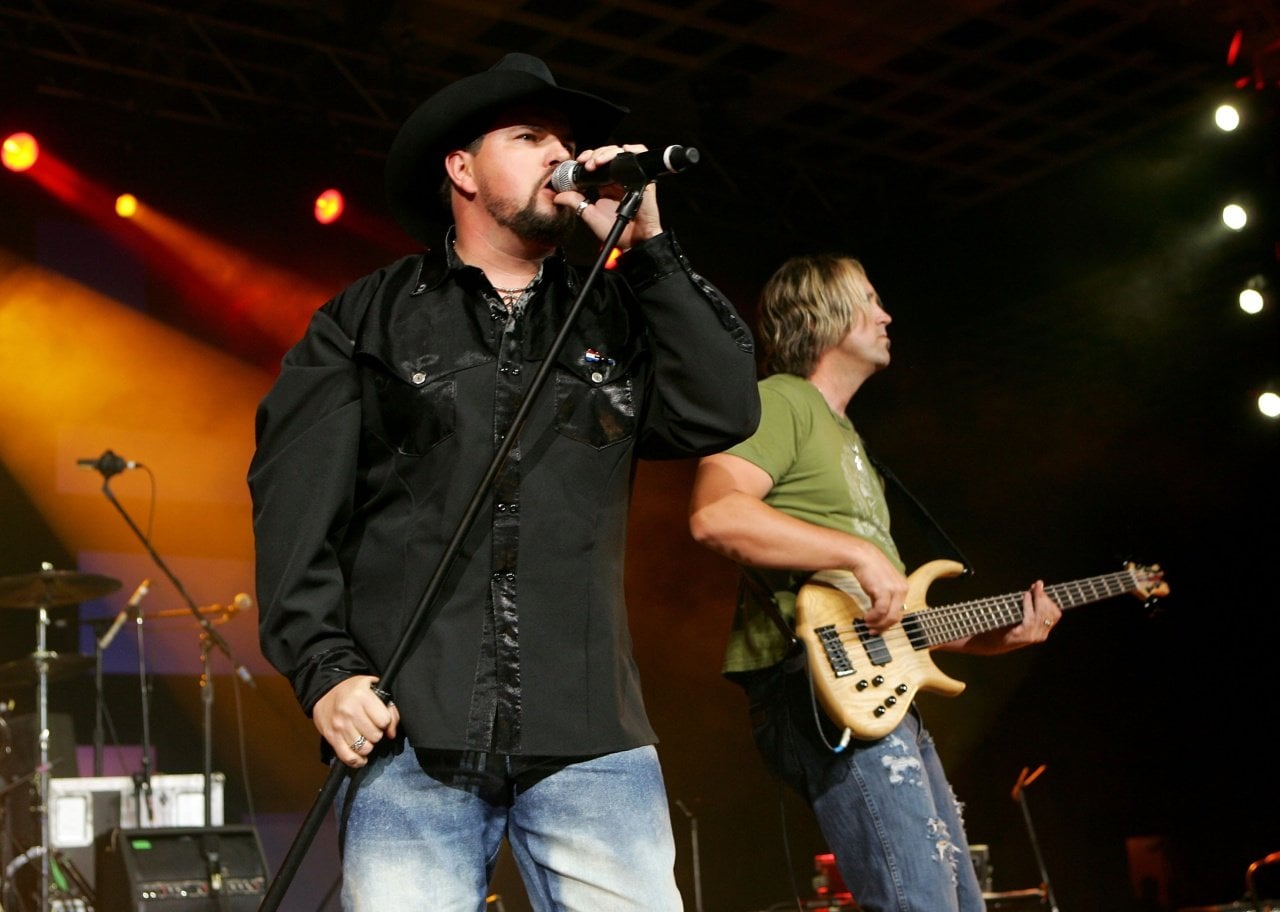 Jason Albert and musician Keith West from the band 