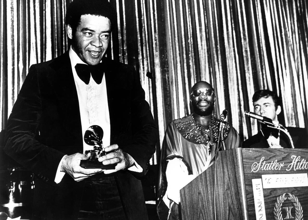 Bill Withers gets presented a Grammy for his hit 