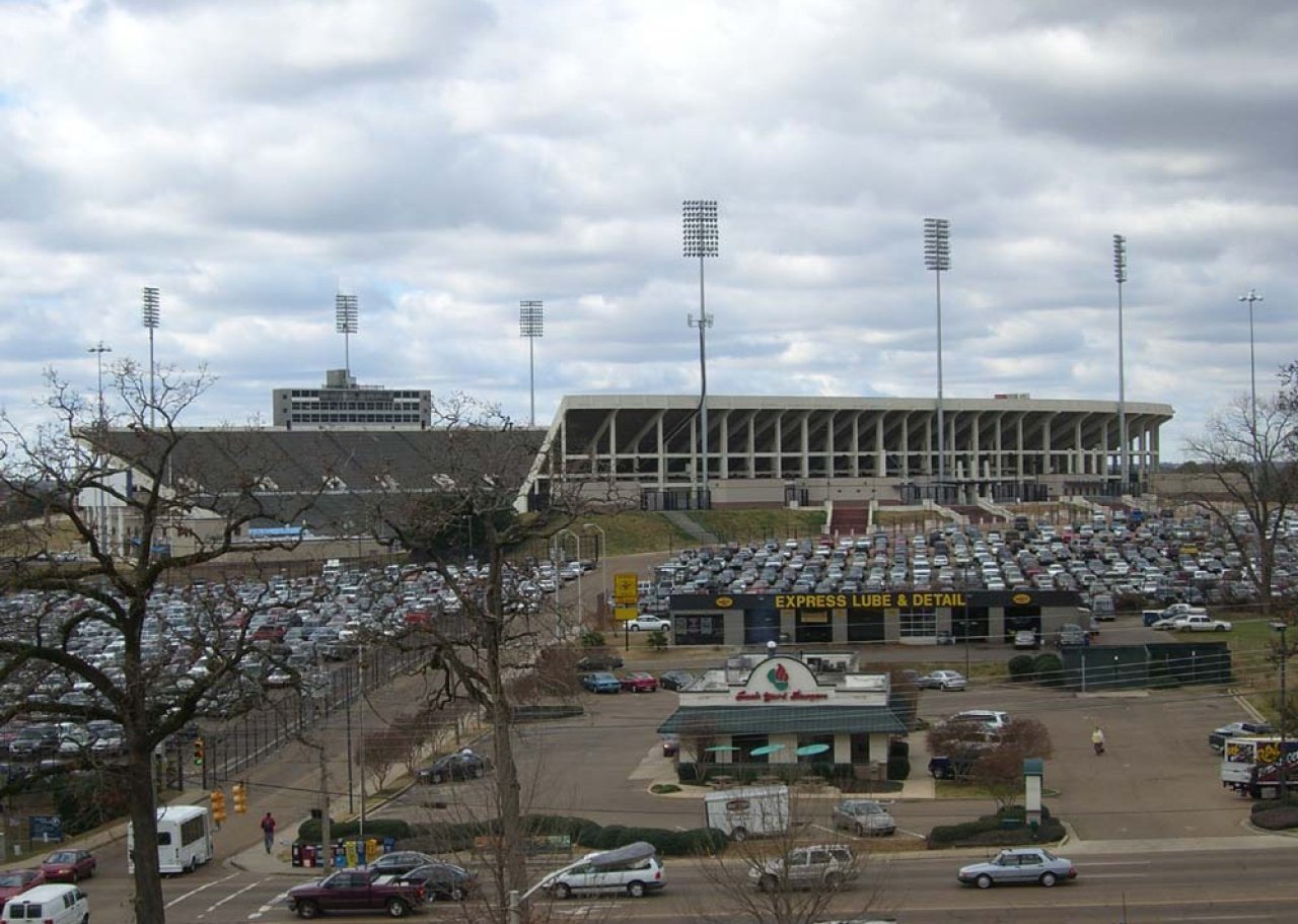 Veterans Memorial Stadium in Jackson, Mississippi. 