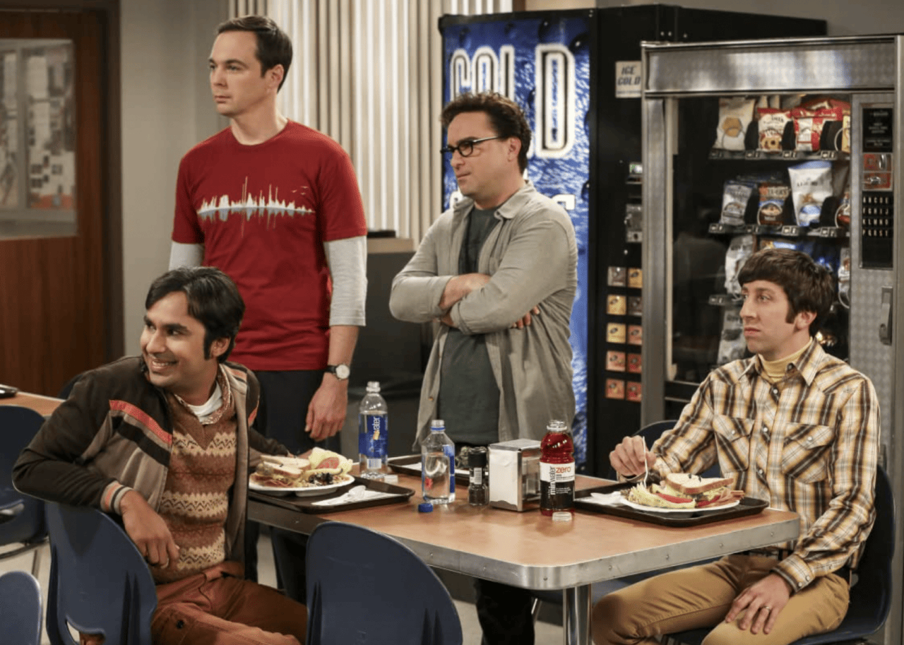Johnny Galecki, Simon Helberg, Jim Parsons, and Kunal Nayyar in 