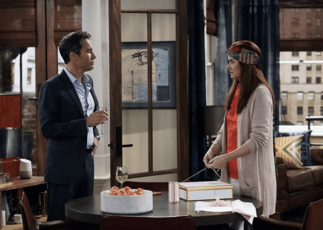 Eric McCormack and Debra Messing in 