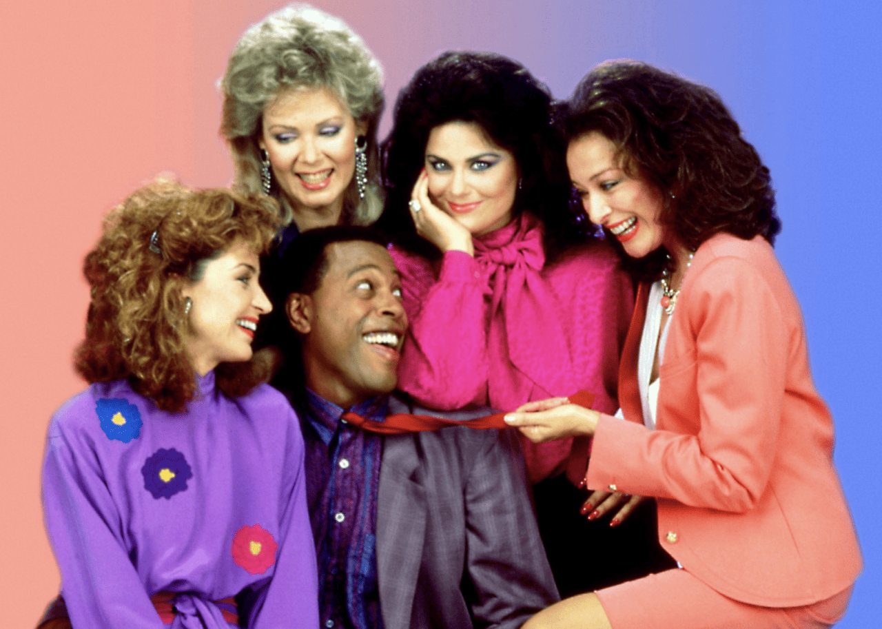 Annie Potts, Delta Burke, Jean Smart, Dixie Carter, and Meshach Taylor in 