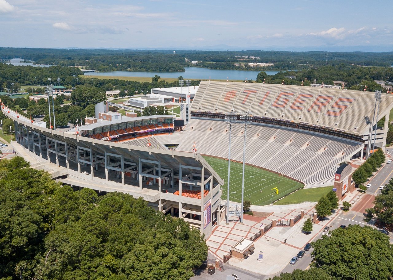 Frank Howard Field at Clemson Memorial Stadium.