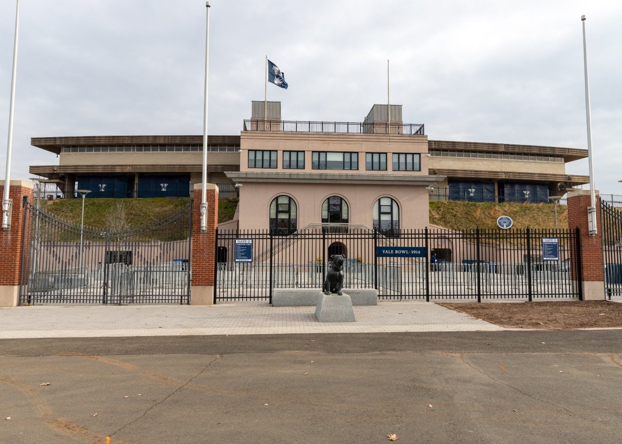 Yale Bowl Football Stadium at Yale University.