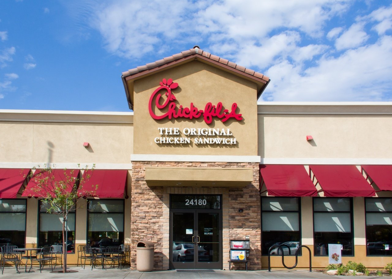 The front of a Chick-fil-A.
