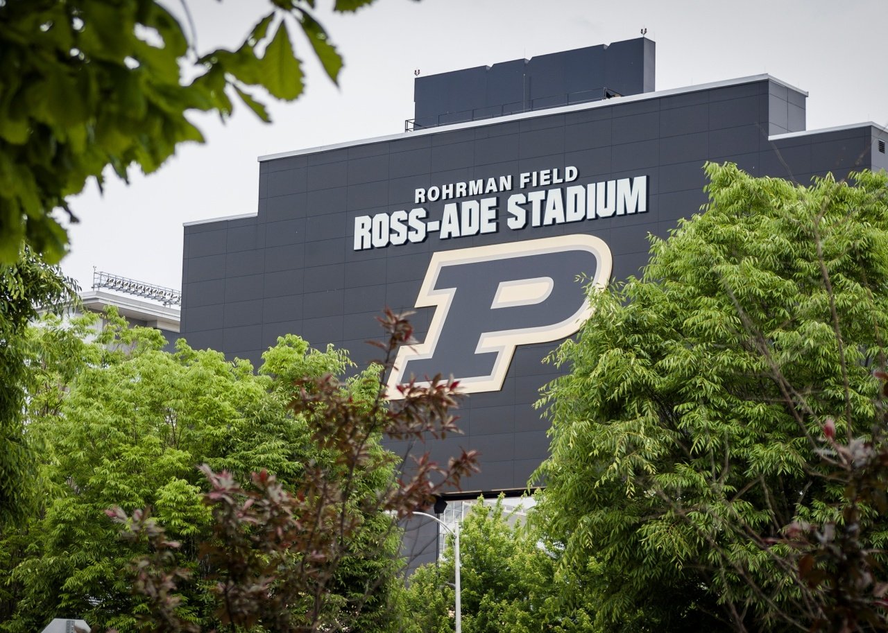 Ross-Ade NCAA Football Stadium at Purdue University.