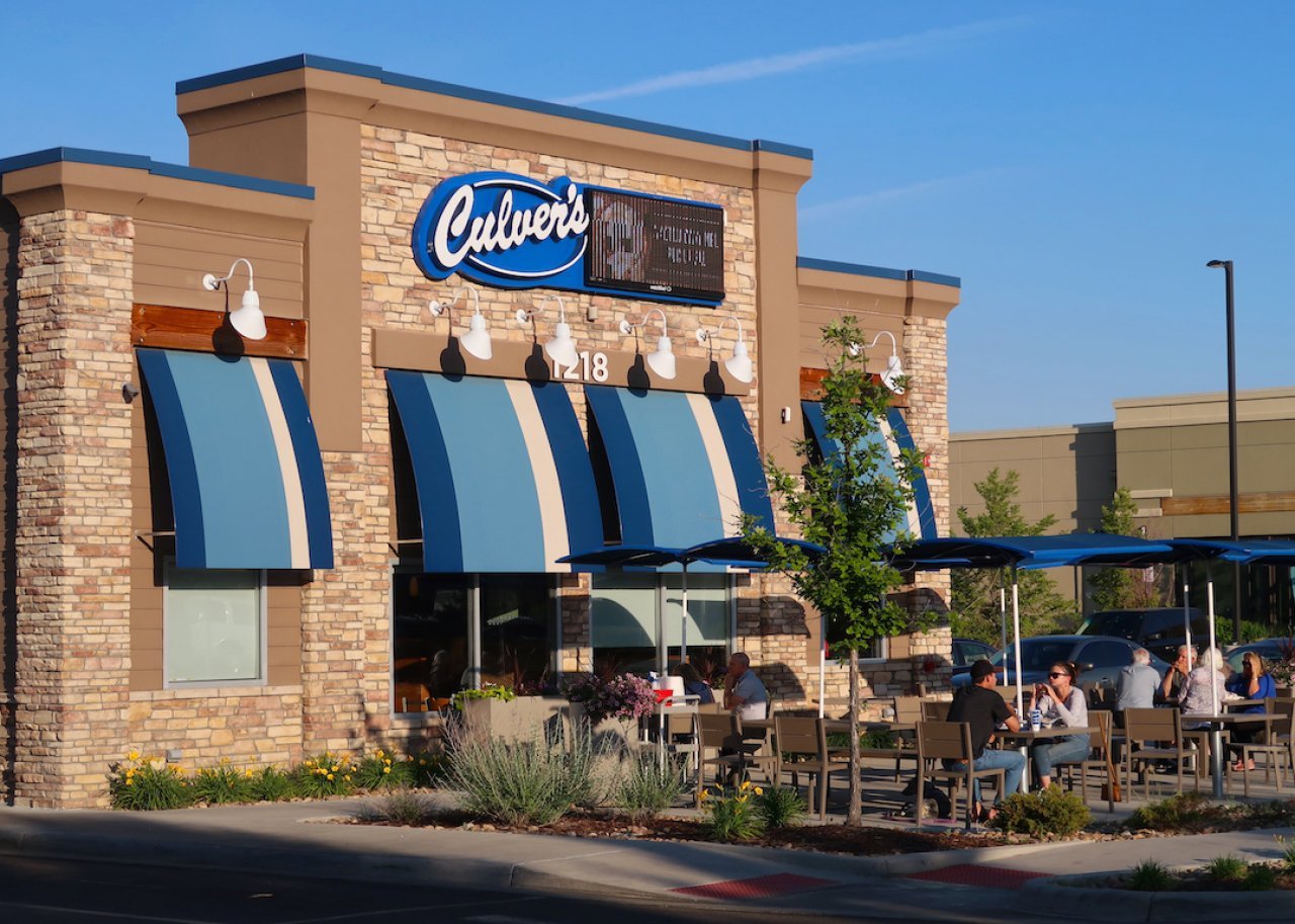 #46. Culver's Exterior of a Culver's restaurant.