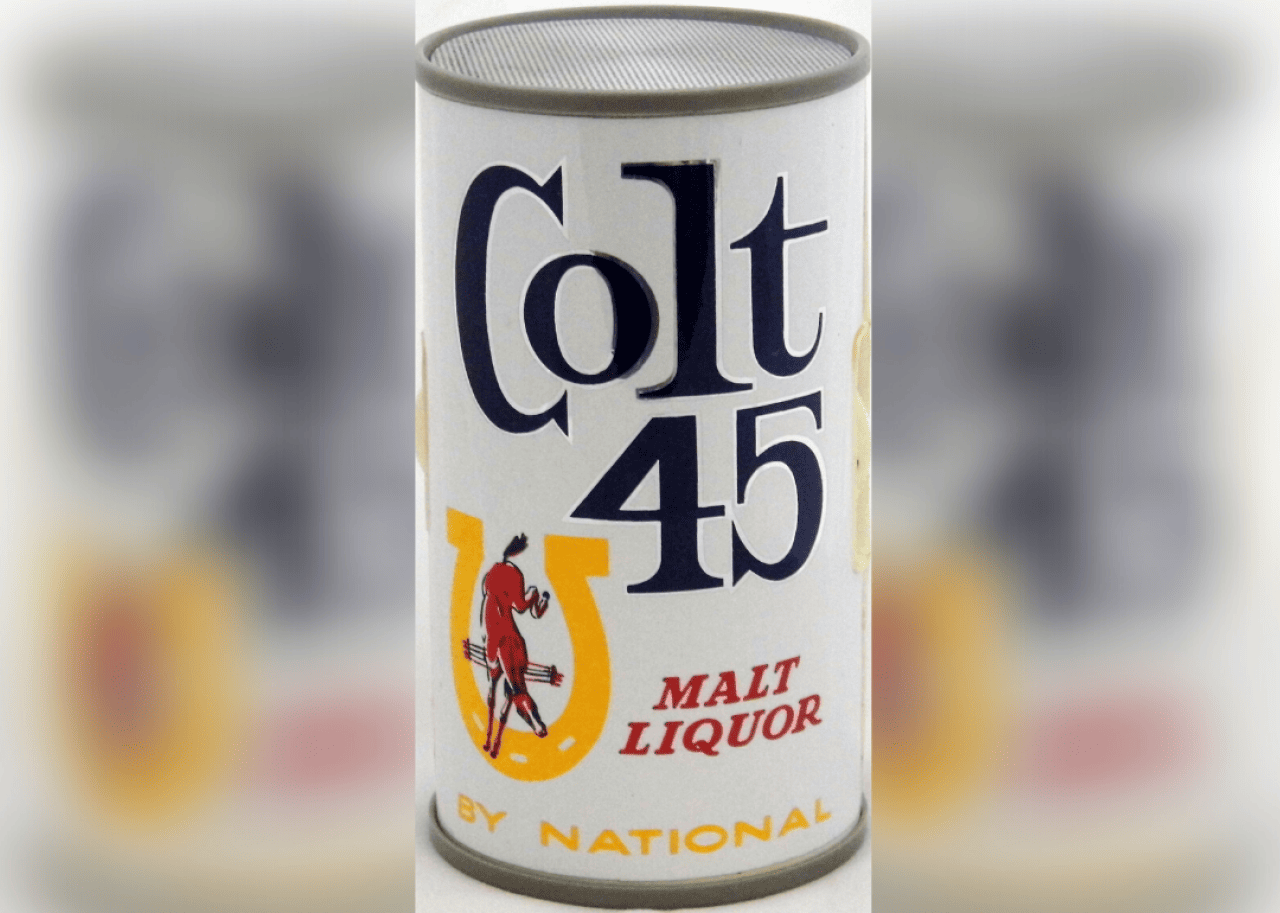 An old ad for Colt 45 malt liquor.