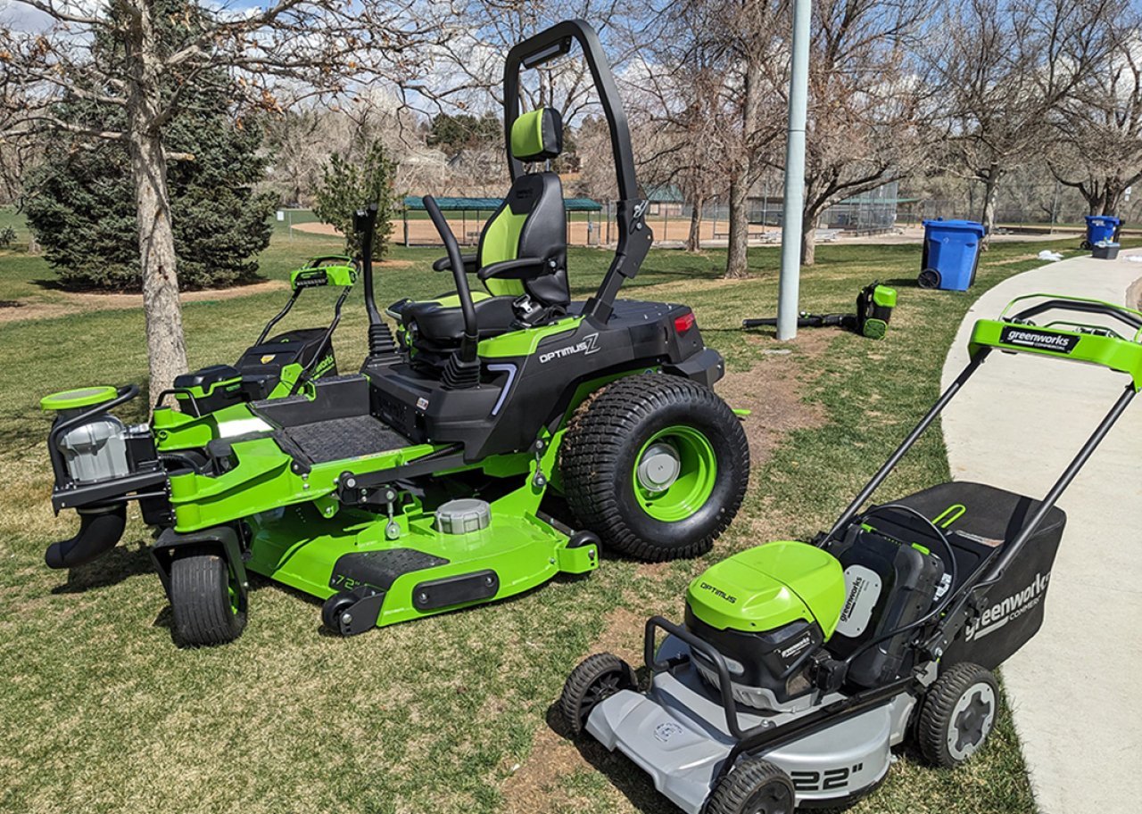 Electric lawncare equipment. 