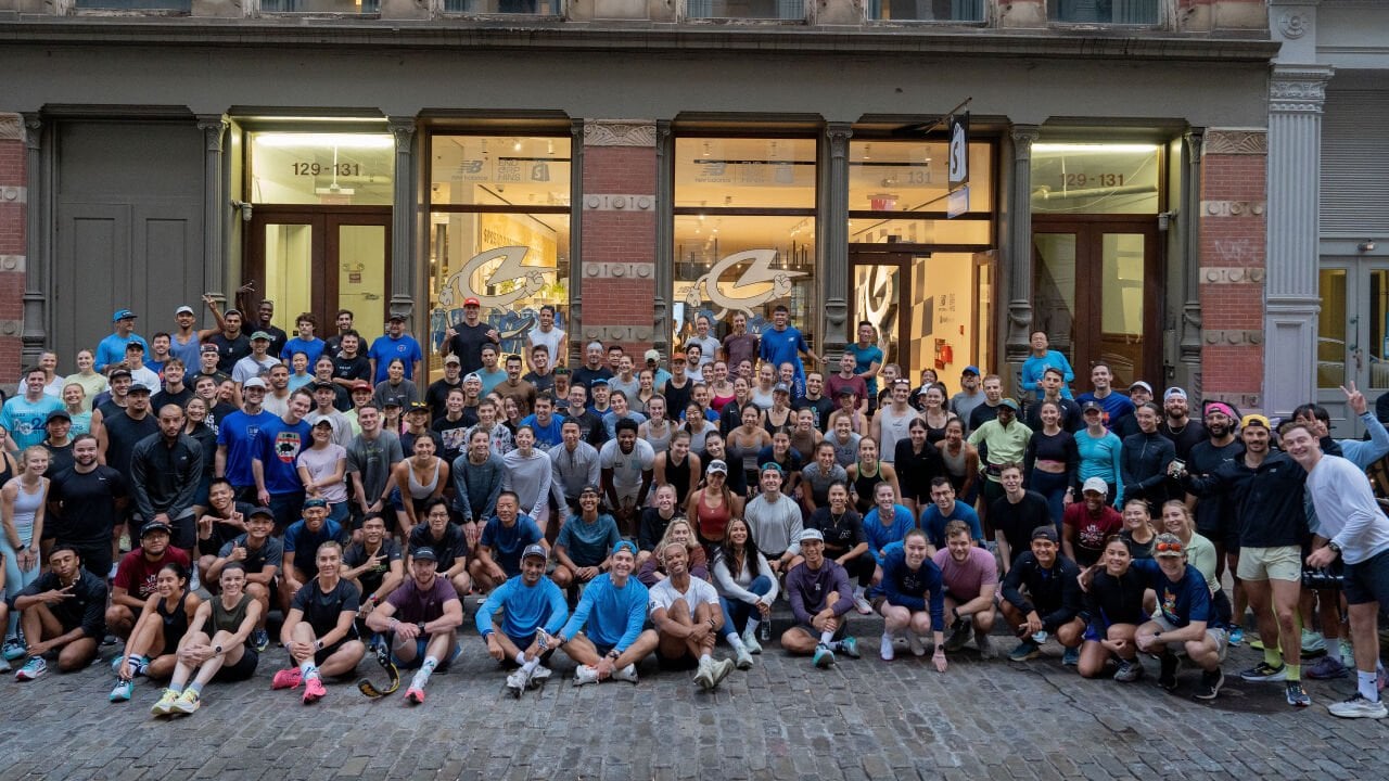 The Endorphins community gathered to connect, train, and celebrate at a special pop-up over the New York Marathon weekend in 2024.