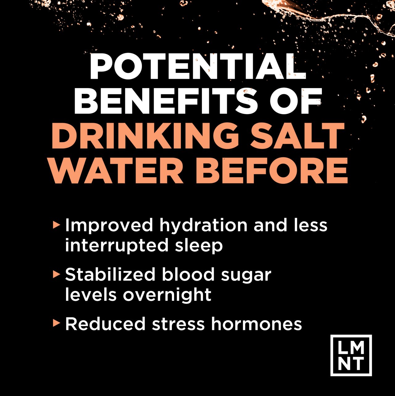 Three potential benefits of drinking salt water before bed
