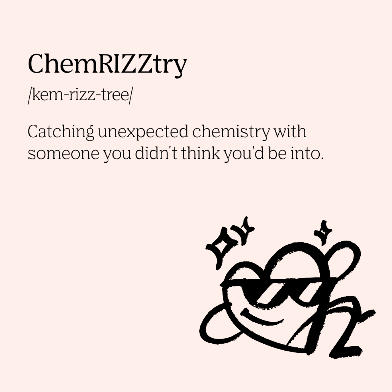 An infographic on the definition of 'chemRIZZtry'.