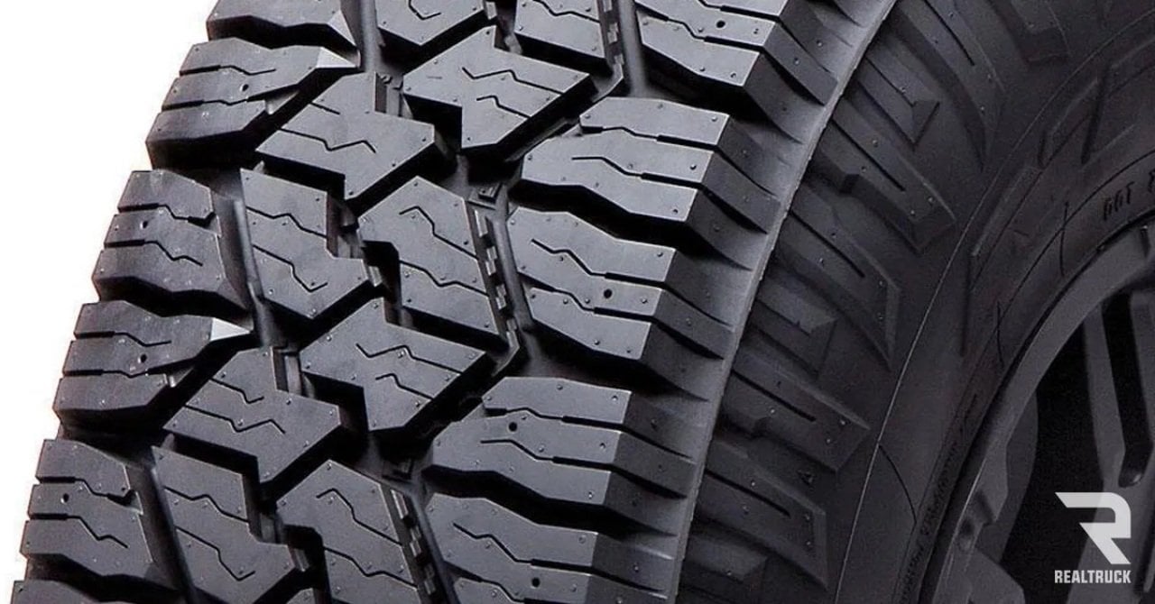 Close up on the texture of an winter tire.