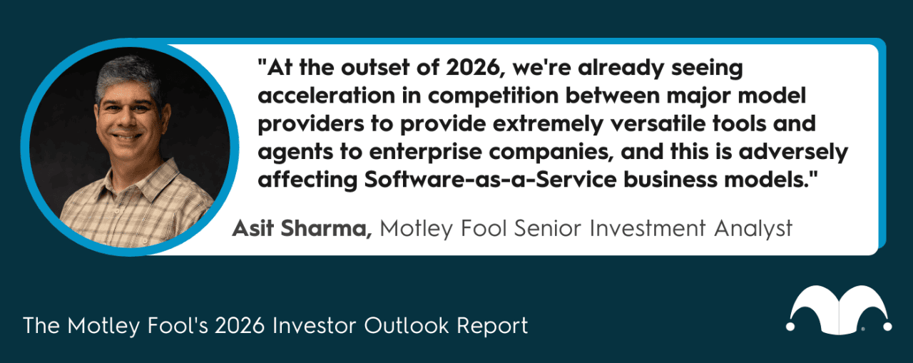 A quote from Asit Sharma, Motley Fool's senior investment analyst, on AI and stock markets in 2026.