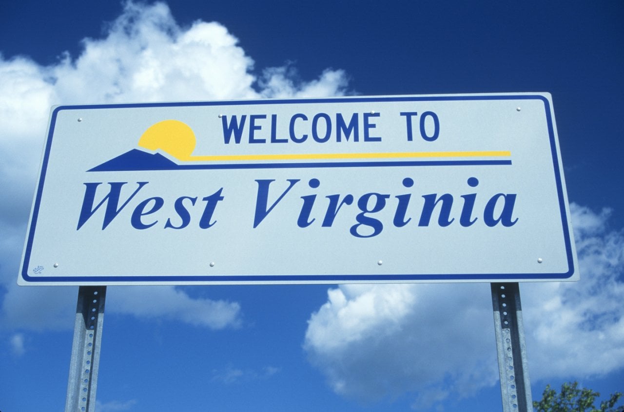 Welcome to West Virginia sign