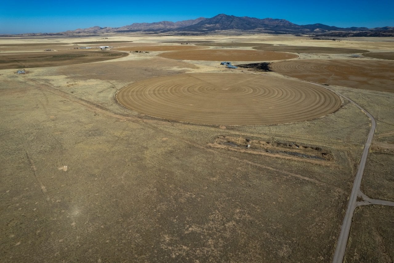 An aerial view of the site for the Joule Energy Data Center Campus on Thursday, Feb. 5, 2026.