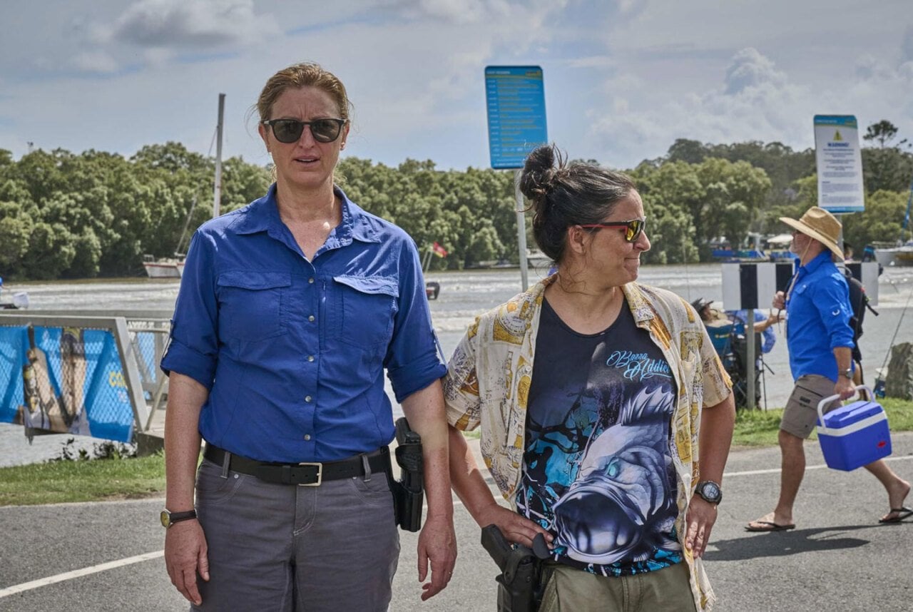 Madeleine Sami and Kate Box in Deadloch