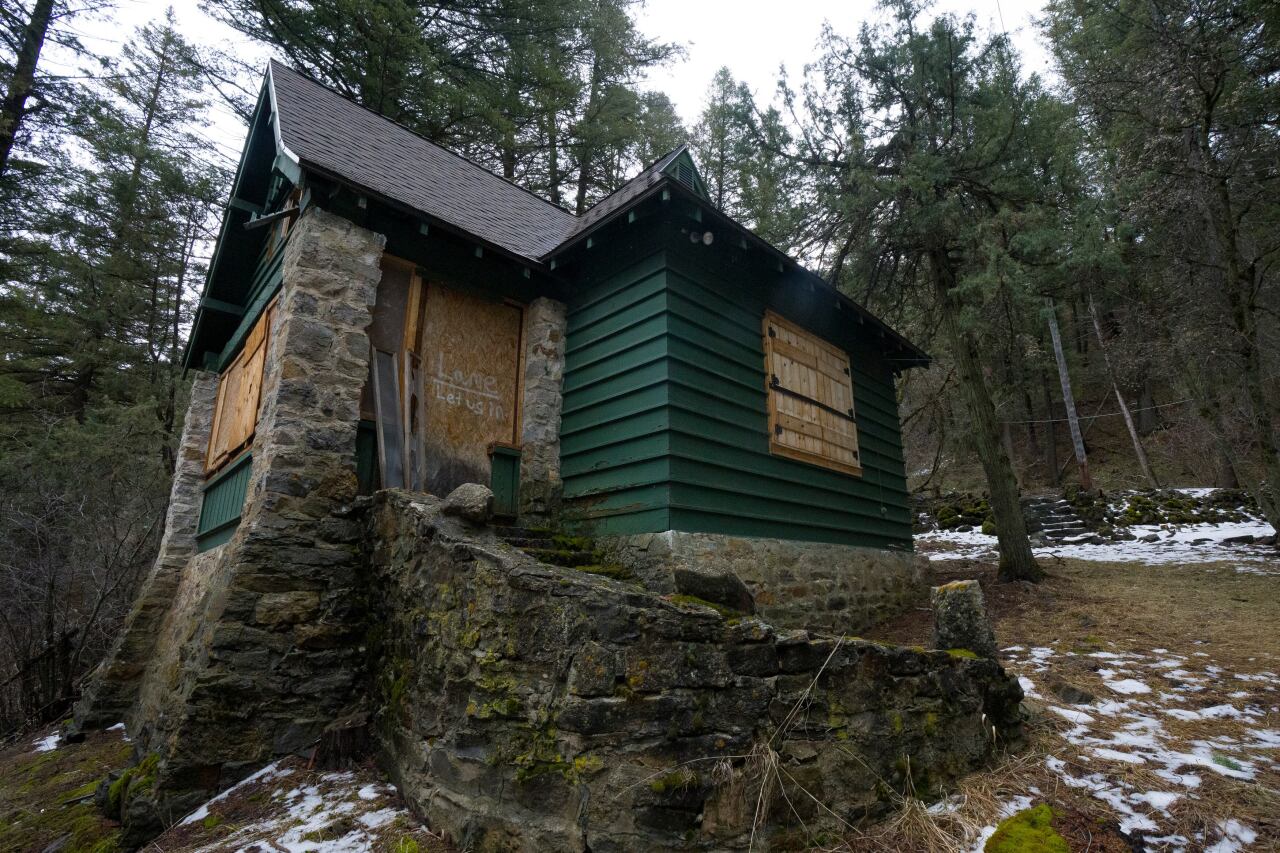 An abandoned building at the property that was formerly St. Ann's Retreat.