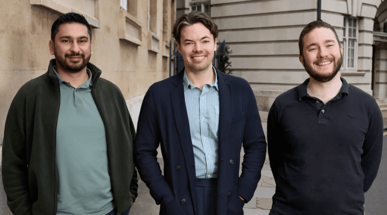 Augur co-founders, Imran Lone (L), Harry Mead (C) and Stefan Kopieczek (R).