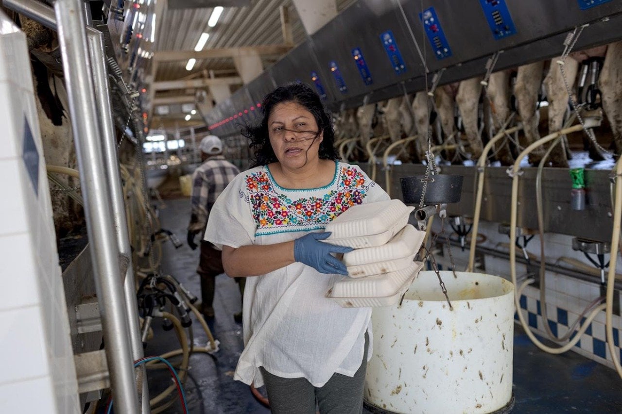 Alejandra, a community member and small business owner, delivers homemade Mexican meals to workers on dairy farms who sometimes have no access to transportation or a driver’s license.